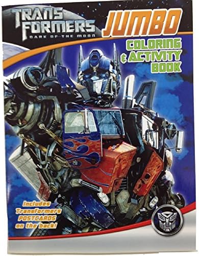 Transformers Jumbo Coloring and Activity Book - Optimus Prime Blue