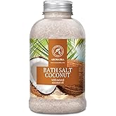 Bath Sea Salt Coconut 21.16 Oz (600g) - Bath Salts with Natural Coconut Oil for Bath Soak - Relaxing Bath - Body Care - Muscle Relaxation - Good Sleep - Aromatherapy Bath Salts - Herb Bath Salt