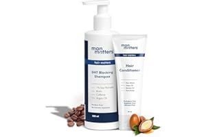 Man Matters Anti Hair Fall Shampoo 200ml and Conditioner 90ml For Men With DHT Blocker | Helps in Deep Nourishment and Frizz 
