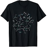 Astronomy T shirt Star Constellation Sky Map Tee T-Shirt