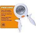 Fiskars X-Large Craft Hole Punch - Ergonomic and Easy Squeeze Grip - Seal of Approval Shape - Scrapbooking Tools