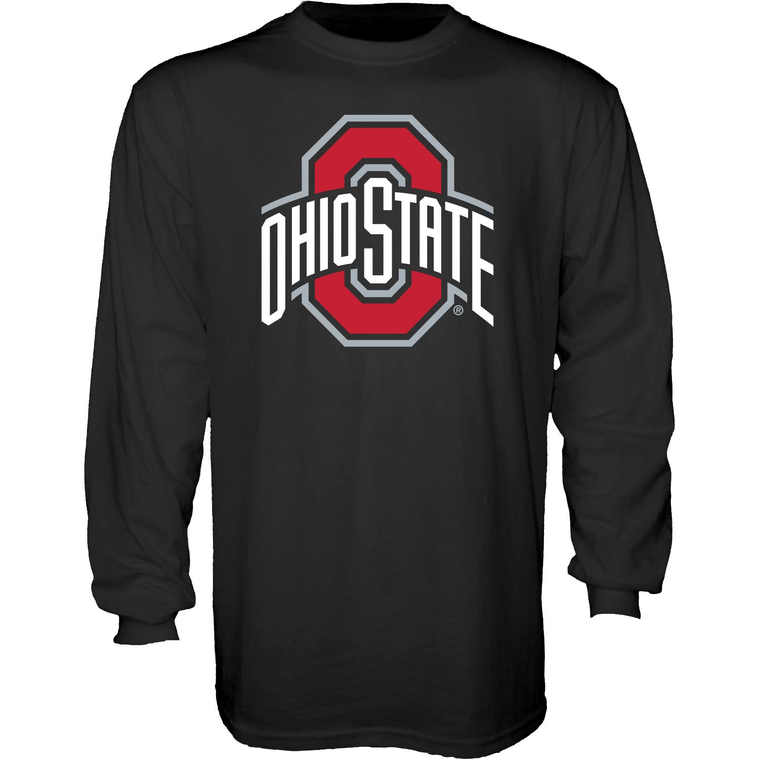 Blue 84 NCAA Ohio State Buckeyes Mens Long Sleeve T Shirt Black Icon, Ohio State Buckeyes Black, Medium (TLFR_ICON_BLK) — image 1
