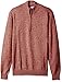 IZOD Men's Big and Tall Saltwater Marled Waffle 1/4 Zip Sweater