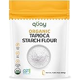 Quay Naturals Organic Tapioca Starch Flour 1.5 lb - Gluten Free, Non-GMO - 100% Yuca Root - Thickening Agent for Sauces &amp; Gravies - Organic Tapioca Flour