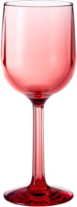 Amazon Co Jp サンメニー ワイングラス ローズレッド 0cc プラキラ ホーム キッチン