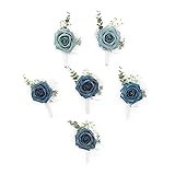 TINGE TIME Boutonniere for Men Wedding, Set of