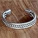 NOVICA Artisan Handcrafted Sterling Silver Cuff Bracelet Modern Bali No Stone Indonesia Balinese Traditional [6 in L (end to End) x 0.6 in W] ' Strength of Celuk'