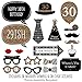 Big Dot of Happiness Adult 30th Birthday - Gold Party Photo Booth Props Kit 20 Count