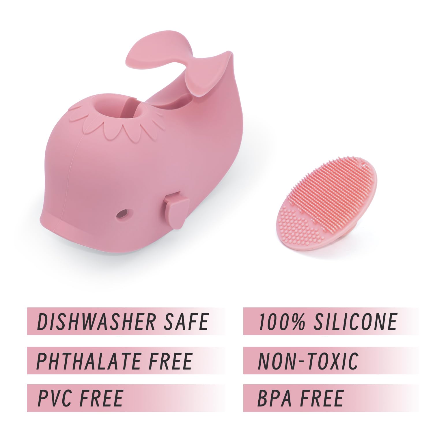 Bath Faucet Cover for Kids，Bath Spout Cover for Baby are Suitable for Most Bathtub Faucet,Spout Cover Bathroom Tub Adds Fun to Your Baby in The Shower.(Pink)