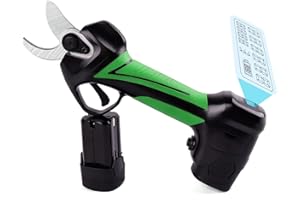 CEKEGON 1.3' Electric Pruning Shears with 3 * 2.5Ah Lithium Batteries, Cordless Pruner with LCD Screen, Professional Battery Pruner for Garden, Yard or Orchard