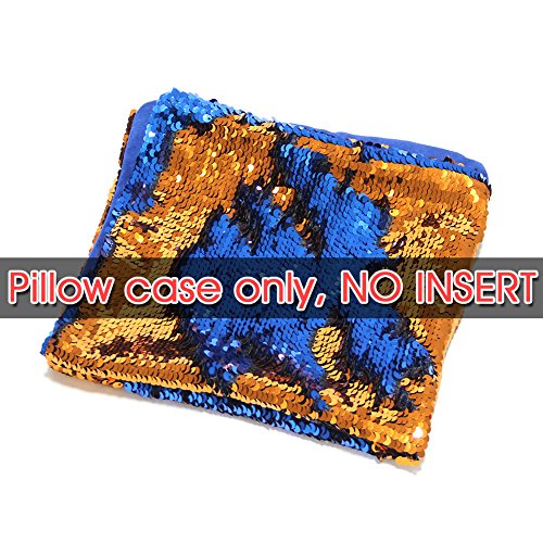 image for Mermaid Pillow Case, Play Tailor Magic Reversible Sequin Pillow Cover 