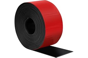 Heonay Self Adhesive Rubber Strips, Solid Neoprene Rubber Sheets Rolls Strips with Adhesive Backing, Self Stick Rubber Gasket Pads for DIY, Crafts, Seals, 2" Wide x 1/16" Thick x 120" Long