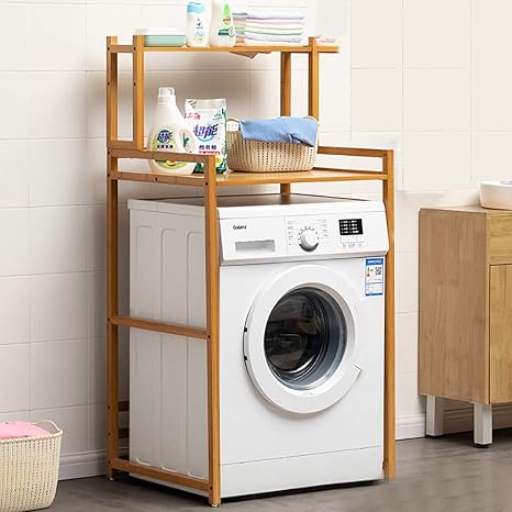 Amazon 洗濯機の棚木製 洗濯機の上の保管棚スペースセーバーバルコニーオーガナイザーラック フットパッドの高さを調整可能 ランドリー収納 オンライン通販 Amazon 洗濯機の棚木製 洗濯機の上の保管棚スペースセーバーバルコニーオーガナイザーラック フットパッドの高さを調整可能 ランドリー収納 オンライン通販