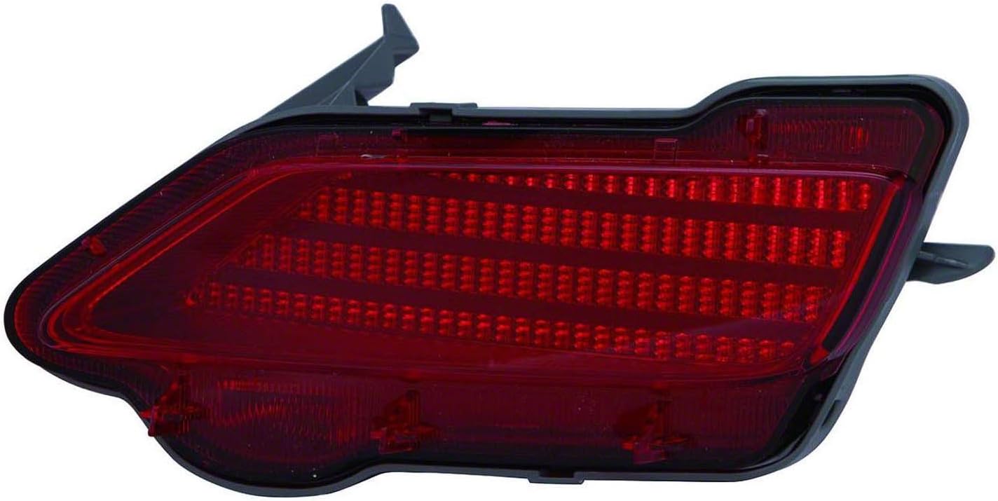 CPP TO1185107 Rear, Passenger Side Direct Fit Bumper Reflector for 13-15 Toyota RAV4