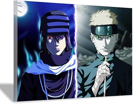 Amazon アニメナルトポスター 漫画アニメ壁画印刷 リビングルーム寝室子供部屋 x30cm 8x12inch のモダンアートデコレーションギフト内枠 アート4 ウォールステッカー オンライン通販