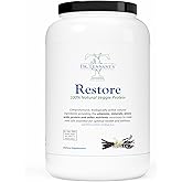 Restore Vanilla Veggie Protein | Premium Plant-Based Protein - 100% Natural and Omega 3 Fusion, Including Pea Protein Isolate - Low Carb, Keto, Dairy Free - 30 Day Supply Dr. Tennant's