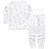 YANWANG 100% Cotton Baby Boys Girls Pajamas Set Long Sleeve Sleepwear