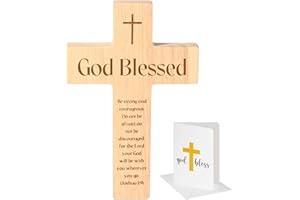 Burst Bird Baptism Wood Cross for Boys or Girls for Table or Wall Display, Engraved Natural Wood Cross, Gift for First Communion, Christening gift for godson.