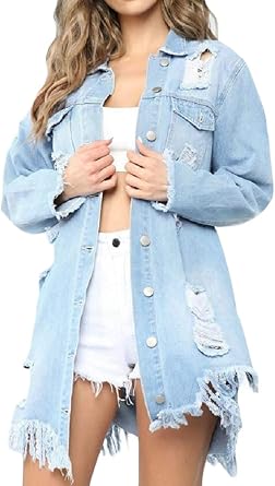 denim jacket under trench coat