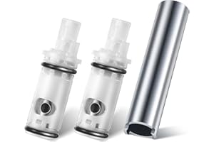 Enhon 3 Pcs Faucet Cartridge Replacement Kit Compatible with Moen 1224 1224B Cartridge Retainer Removal Tool for Double Handle Tub Shower, Faucet Bathtub Valve Repair