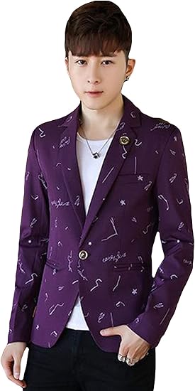 Amazon Mengfan メンズ 長袖 テーラードジャケット 春秋 ブレザー ジャケット 無地 花柄 ハンサム シンプル スーツジャケット スリム 通勤 フォーマル ビジネス アウター ファッション コート ジャケット 通販