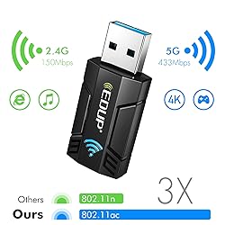 EDUP LOVE USB 3.0 Wireless WiFi Adapter AC1300Mbps