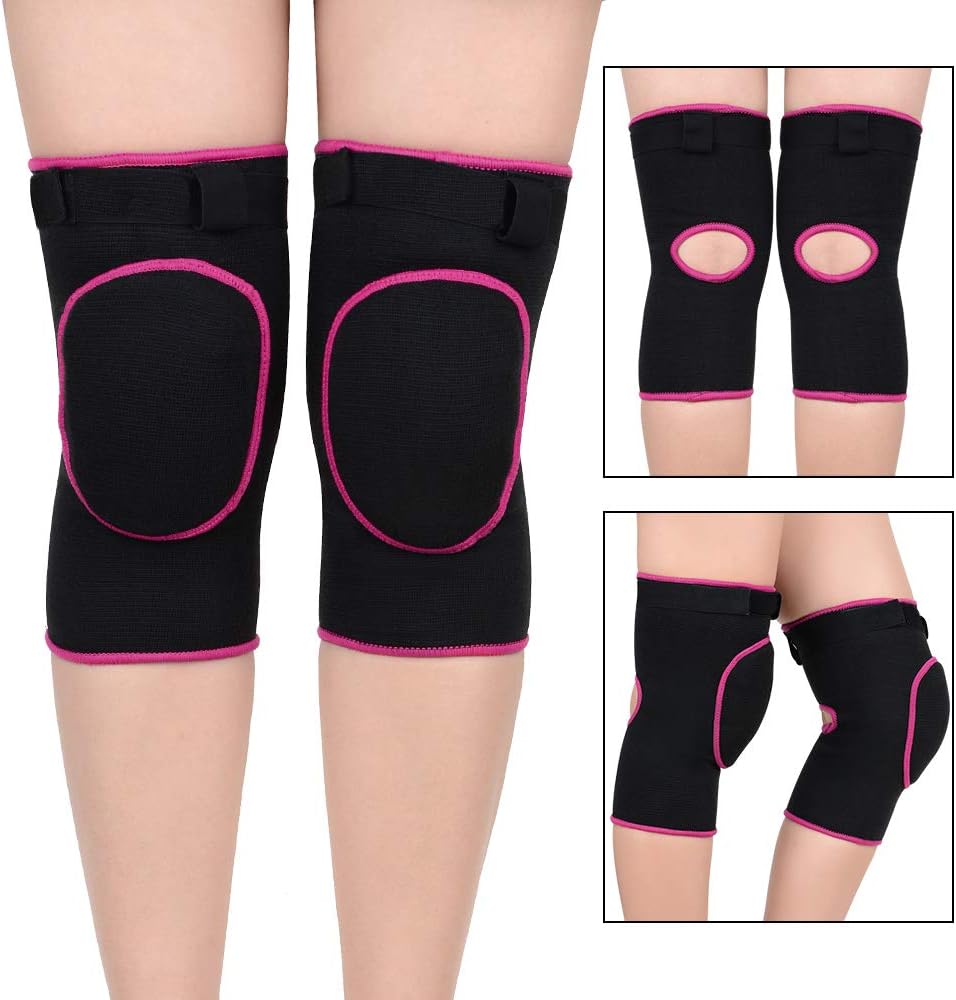 Greneric Protective Knee Pads for Dancers Soft Knee Thick Sponge Anti-Slip Collision Avoidance Knee Sleeve for Volleyball Women Girls Boys : Sports & Outdoors