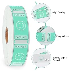 L LIKED Smile Raffle Tickets Single Roll Each