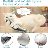 Nepfaivy Floppy Fish Cat Toy 11 inch Interactive Plush Catnip Toy for Indoor view 4