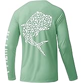 Palmyth Fishing Shirts for Men Sun Protection Long Sleeve T Shirt UPF 50+ Quick Dry Tee