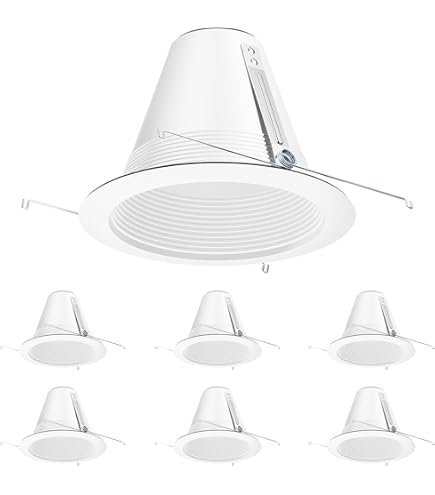 Amazon.com: Halo Recessed 457W 7-Inch Slope Ceiling Trim Baffle