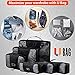 UBG Travel Packing Cubes - Set of 6 Polyester Packing Organizers with Zipper Closure for Travel