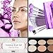 Professional Cosmetic Makeup Brushes Set - Beauty Make Up Face Kit Eyeshadow Foundation Eyeliner Bronzer Concealer Contour Brush for Blending Powder & Cream With Organizer Holder Case 16 Piece Purple