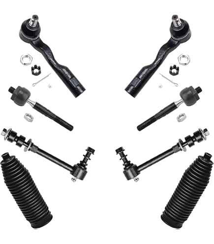 8-Piece Front Tie Rod Ends & Ball Joint Kit For Toyota Sequoia & Tundra – Upper/Lower, Greasable, OE Spec