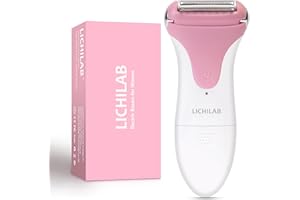 Lichilab Electric Razor for Women,Leg Shaver,Electric Razor for Pubic Hair,Shaver for Women,Cordless Bikini Trimmer,Wet & Dry,Body Hair Removal for Underarms,peach/PK8Y