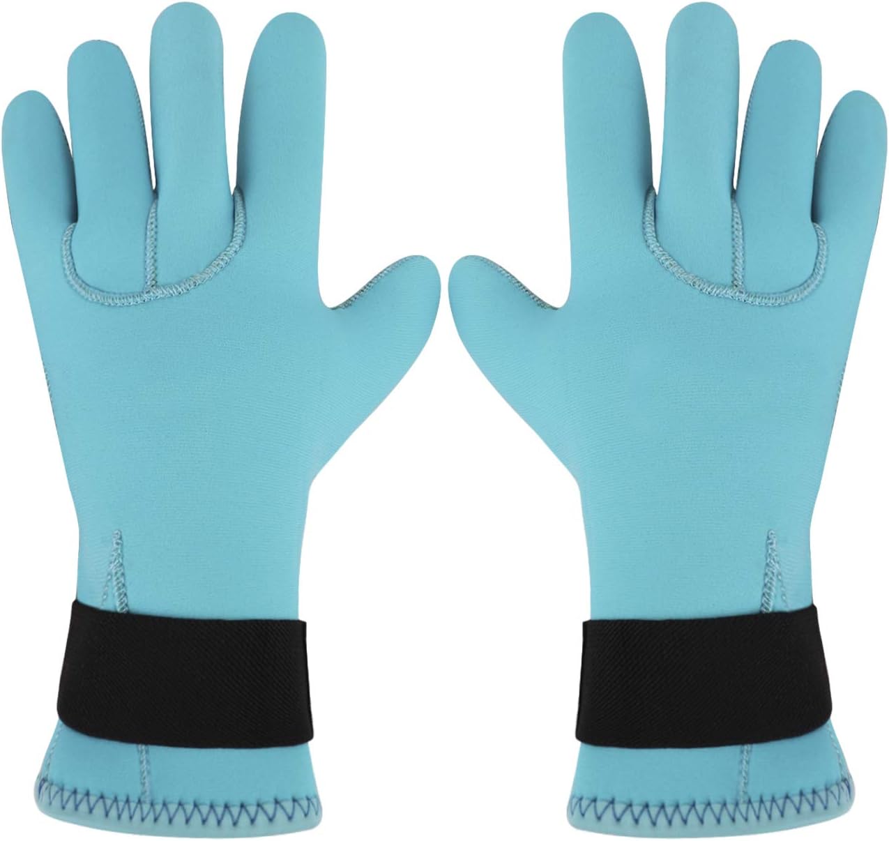 Water Gloves Scuba Gloves 3MM Neoprene Diving Wetsuits Gloves Women Men Five Finger Warm Winter Gloves for Snorkeling Paddling Surfing Kayaking Canoeing Spearfishing Skiing Dive Gloves Adjust Strap : Sports & Outdoors