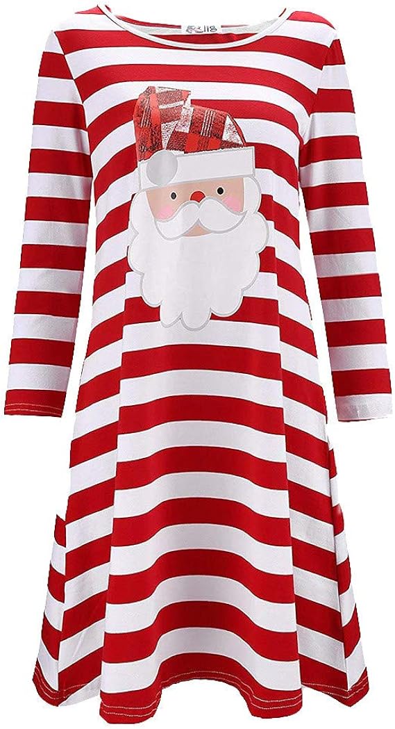 WOCACHI Christmas Dresses Womens Xmas 