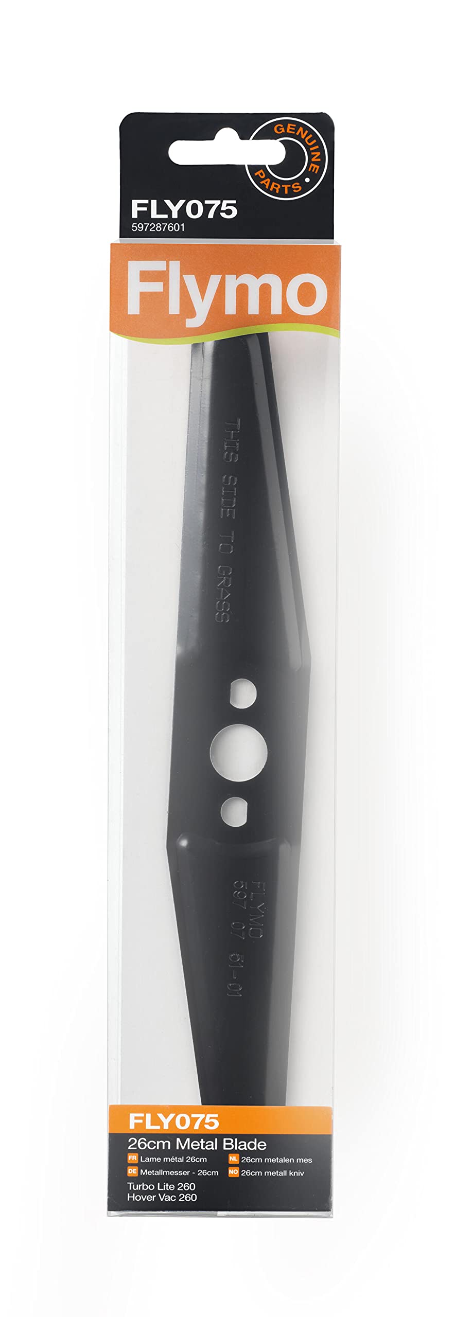 Flymo FLY075 Metal Blade 26cm for Hover Vac 260 and Turbo Lite 260 - 597287601