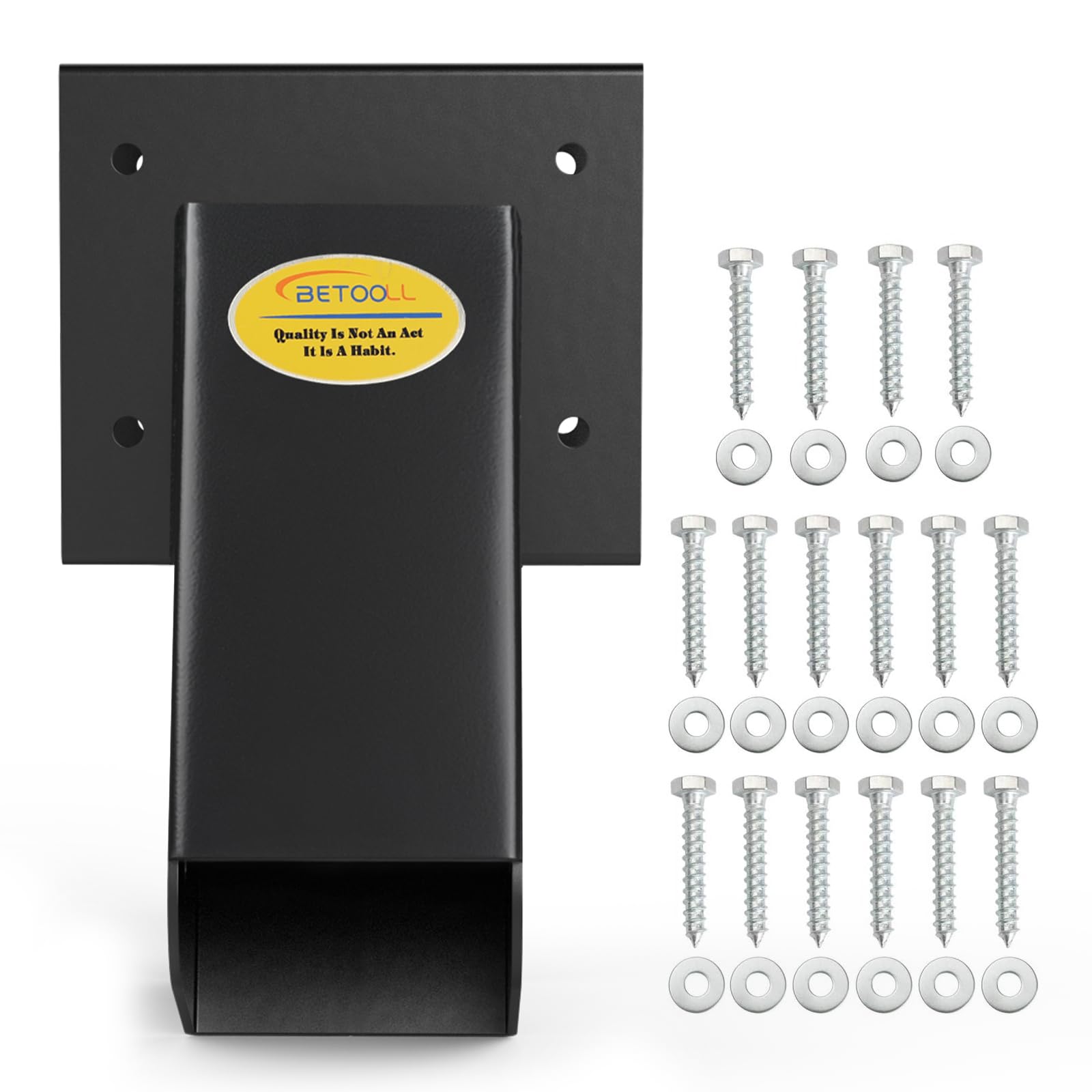 Photo 1 of BETOOLL 90° A-Frame Middle Swing Set Brackets, Heavy Duty Steel DIY Swing Set - Includes Mounting Hardware, Ideal for Indoor and Outdoor Playgrounds (1 Middle Brackets-Black)