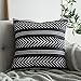 MIULEE Set of 4 Decorative Geometric Pillow Covers Modern Cotton Cushion Covers European Style for Couch Bed Sofa 18x18 Inch 45x45 cm