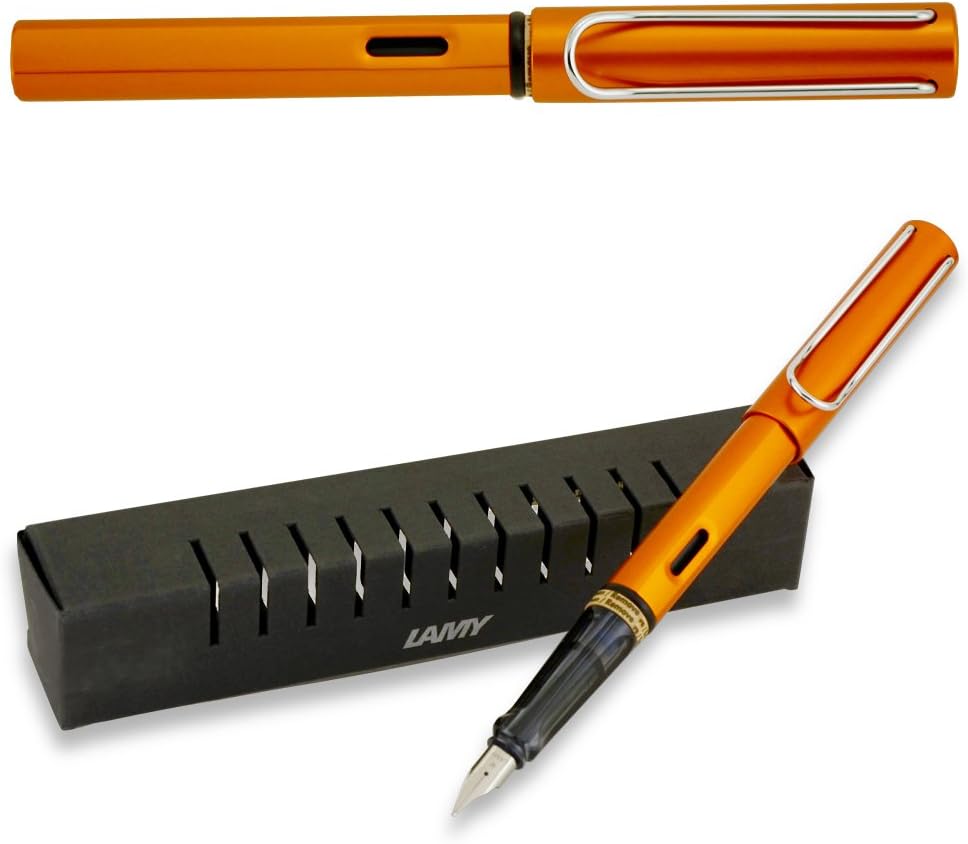 Lamy AlStar Fountain Pen Extra Fine Nib Copper Orange