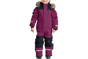 Kids Snow Suit One Piece Boys Girls Snowboard Suits Ski Jumpsuits Coveralls Outdoor Waterproof Windproof Snowsuits