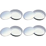 Fox Run 4-Inch Tartlet/Quiche Pan Set with Removable Bottom, Set of Four