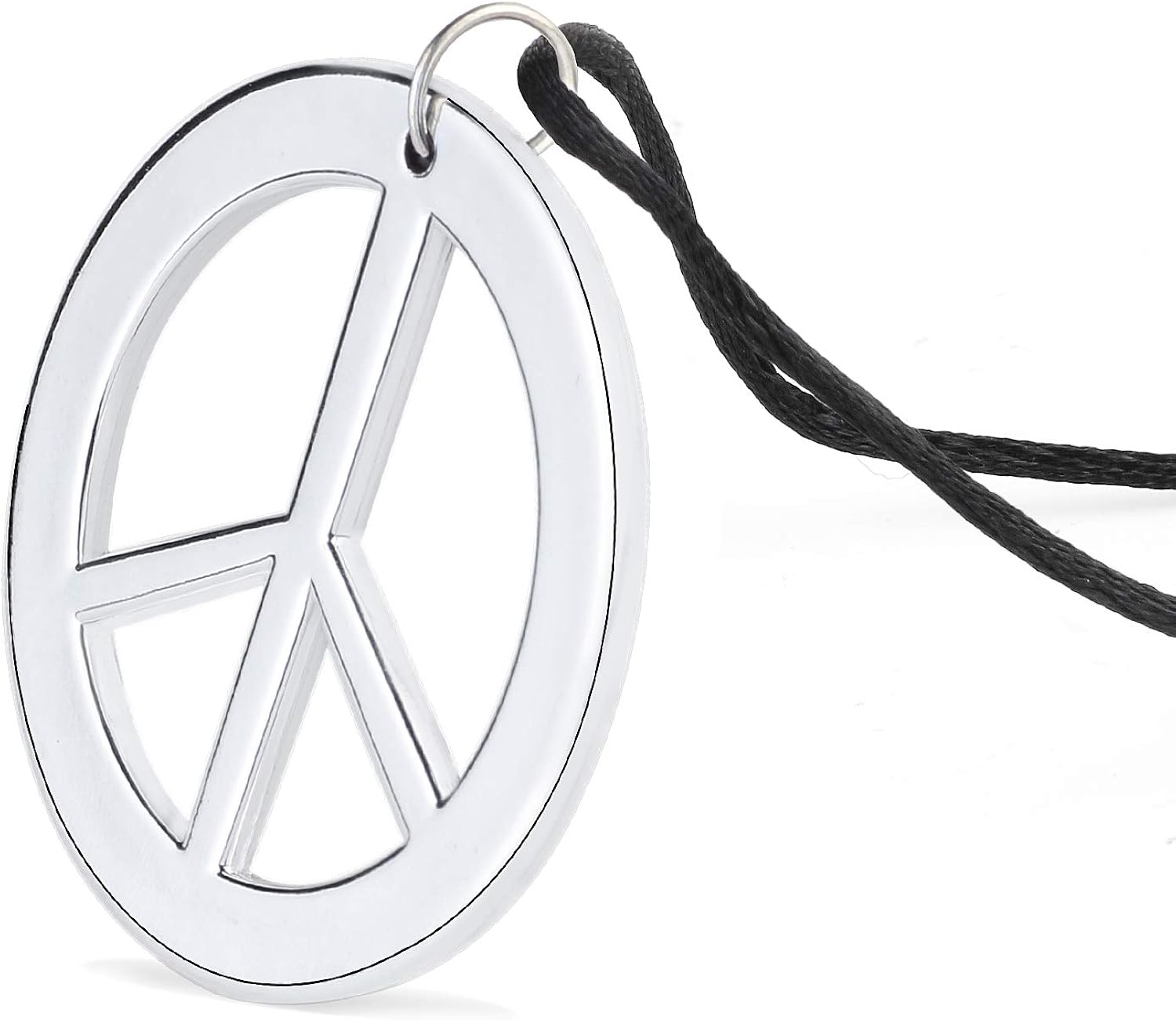Beelittle Hippie Costume Set - 60's Style Retro Vintage Glasses Peace Sign Necklace Sunflower Crown Hair Band 60s Hippie Dressing Accessory Set (D): Clothing