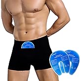 SKTAMAI Vasectomy Support Underwear for Men, Briefs with 2 Ice Packs for Testicular Support and Pain Relief