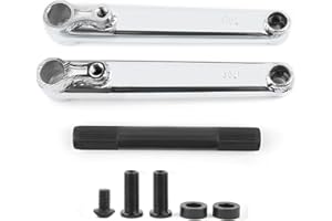 POLSO BMX Bike Crank Arms 170mm, 9/16"(14mm) Axle Diameter 19mm 48 Spline Cranks for BMX Bikes Cranks
