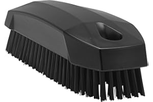 Vikan 64409 Brush,Nail,Stiff,PP/PBT,Black