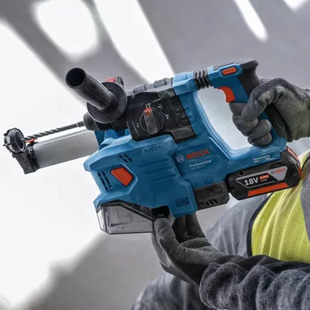 Bosch Professional 18V System Akku Bohrhammer GBH 18V-22 (mit SDS plus, KickBack Control und Vibration Control, inkl. GDE 18V-12, L-BOXX, ohne Akku/Ladegerät) 6