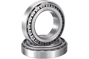 HIPicco 2 Pack 387A/382A Tapered Roller Bearing Cone and Cup Set, 2.25" Bore 3.8125" OD 0.8268" Cup Width, Chrome Steel Taper Bearings Set, ABEC-3