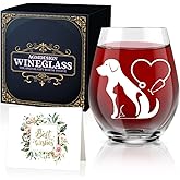 AGMDESIGN Funny Good Day Bad Day Don't Even Ask Veterinarian Wine Glass Gift Box, Double sided Wine Glass, Gift for Veterinarian Assistant Veterinary Technician Coworkers Animal Lover Graduation